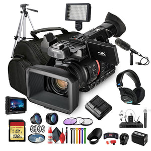 Panasonic AG-CX350 4K Camcorder AG-CX350 W/Padded Case, 128 GB Memory Card + More