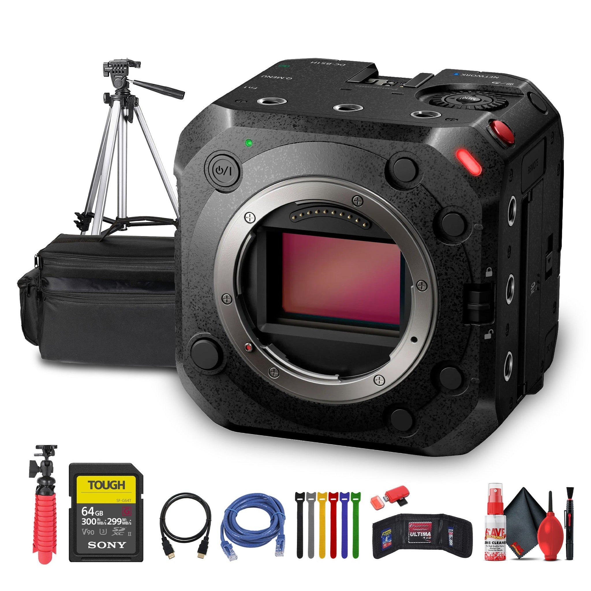 Panasonic Lumix BS1H Full-Frame Box Cinema Camera + More Accessory Bundle Panasonic
