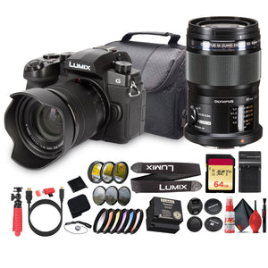 Panasonic Lumix G97 Camera + 12–60mm Lens | 20MP, 4K, Stabilized Kit - Bundle