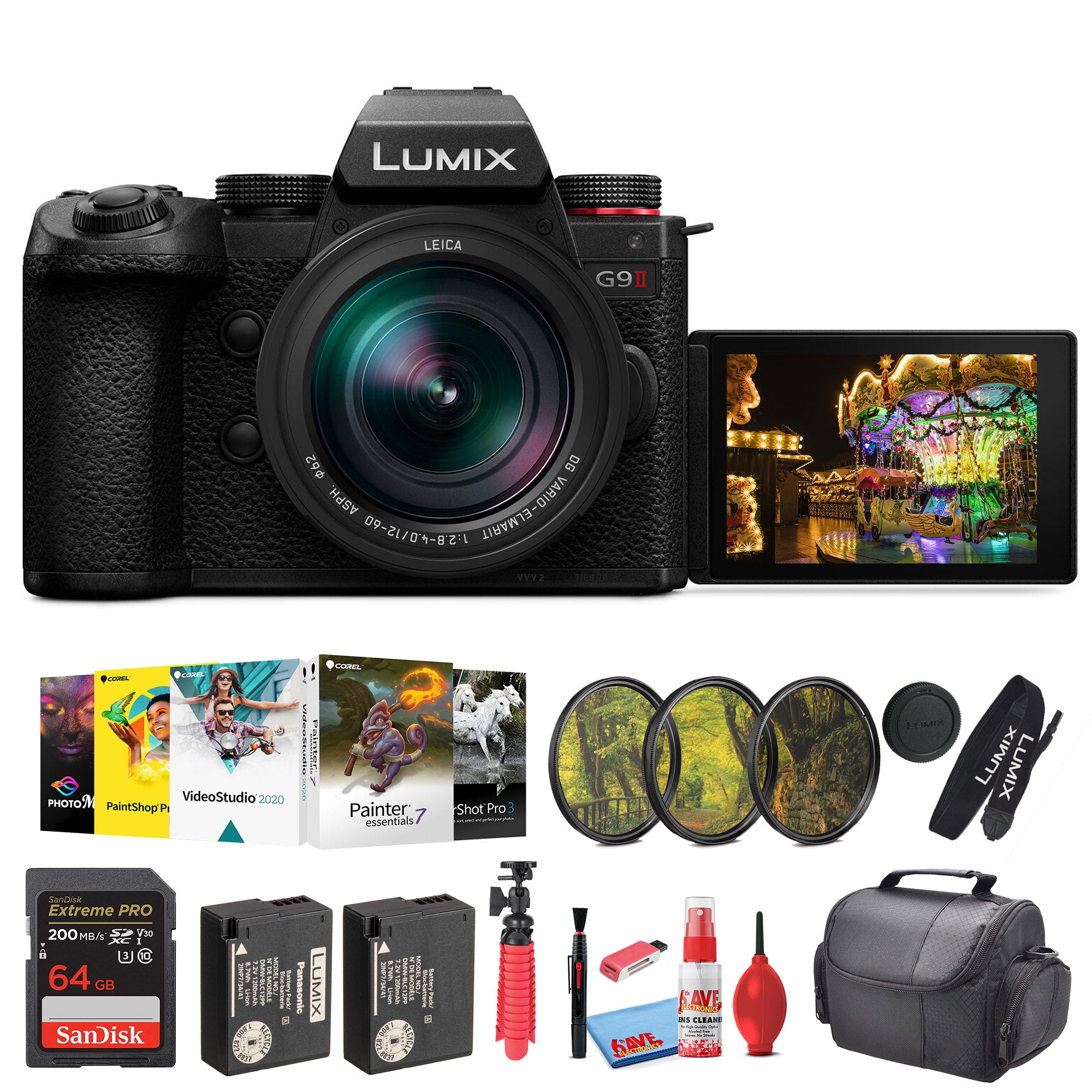 Panasonic Lumix G9 II Micro Four Thirds Mirrorless Camera, 25.2MP with 12-60mm Lens