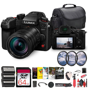 Panasonic Lumix GH7 Mirrorless Micro Four Thirds Camera w 12-60mm f/2.8-4 Lens Bundle International Version