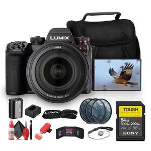 Panasonic LUMIX S1 IIE Mirrorless Camera With 24-105mm f/4 Lens Bundle