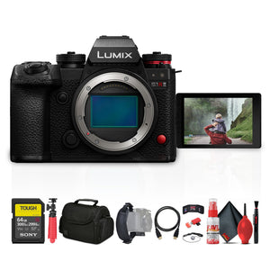 Panasonic Lumix S1R II Mirrorless Camera + More Accessory Bundle Panasonic