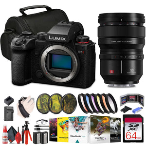 Panasonic Lumix S5 II Mirrorless Camera + Panasonic Lumix S 24-105mm Lens + More