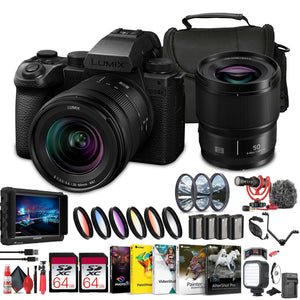 Panasonic Lumix S5 IIX Mirrorless Camera with 20-60mm and 50mm Lenses Kit