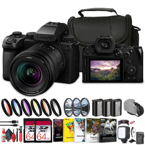 Panasonic Lumix S5 IIX Mirrorless Camera w 20-60mm Lens + 2 x 64GB Memory Cards + More International Version