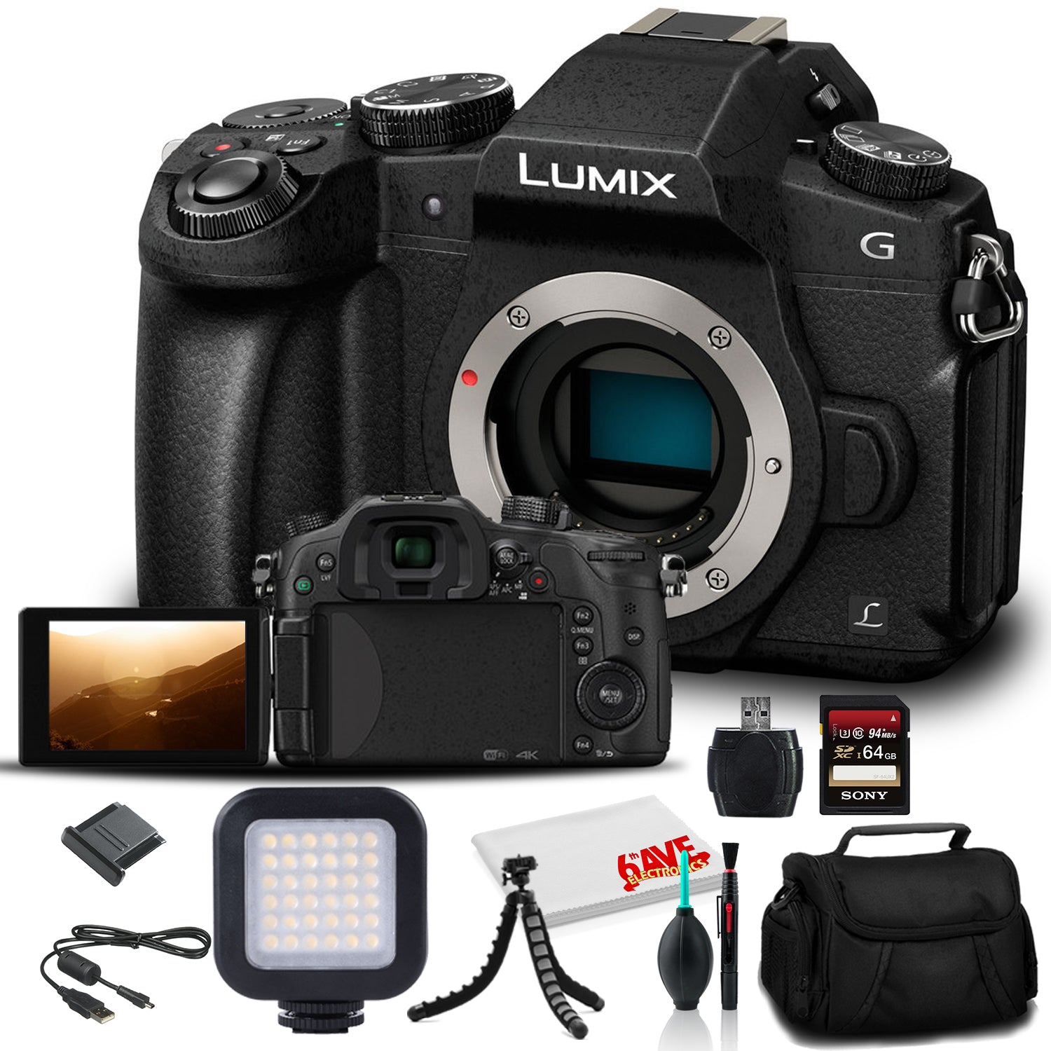 Panasonic Lumix DMC-G85 Mirrorless Digital Camera Body (DMC-G85MK) - Advanced Bundle