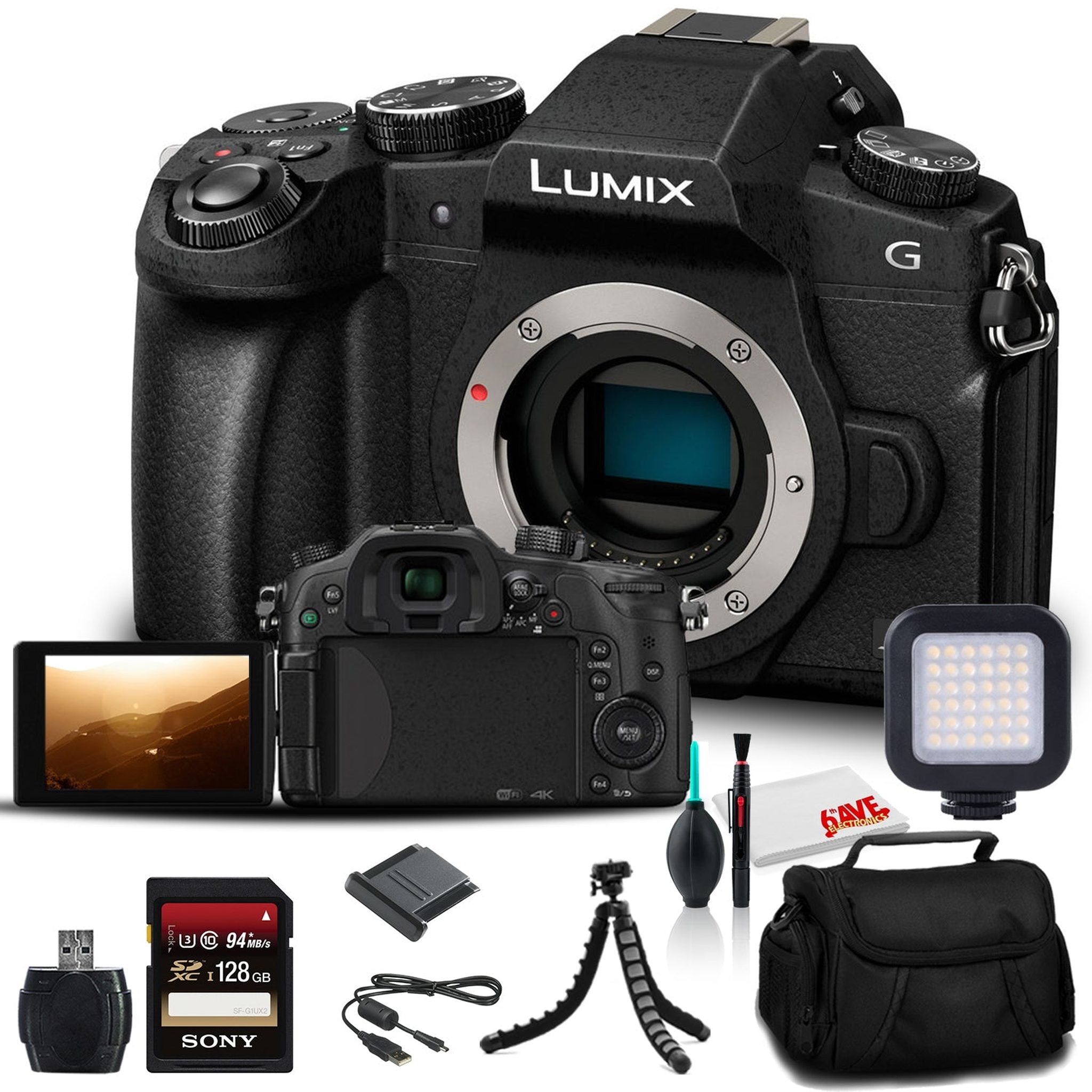 Panasonic Lumix DMC-G85 Mirrorless Digital Camera Body DMC-G85MK - Storage Bundle