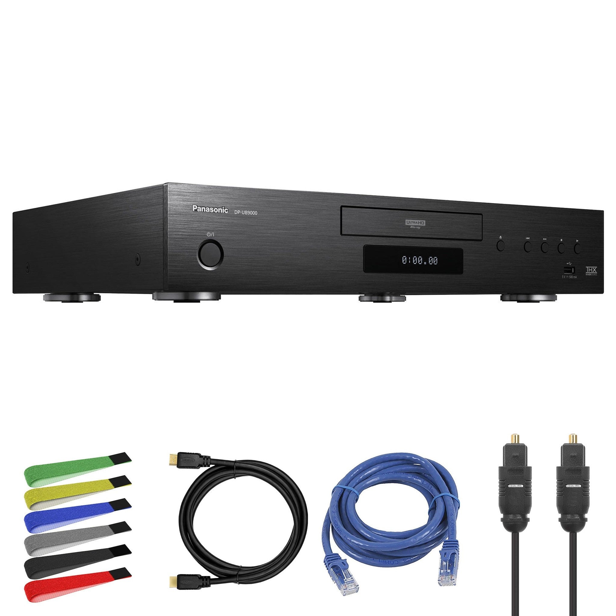 Panasonic DP-UB9000 + Network Cable + Optical Audio Cable + HDMI Cable + Cable Ties Panasonic