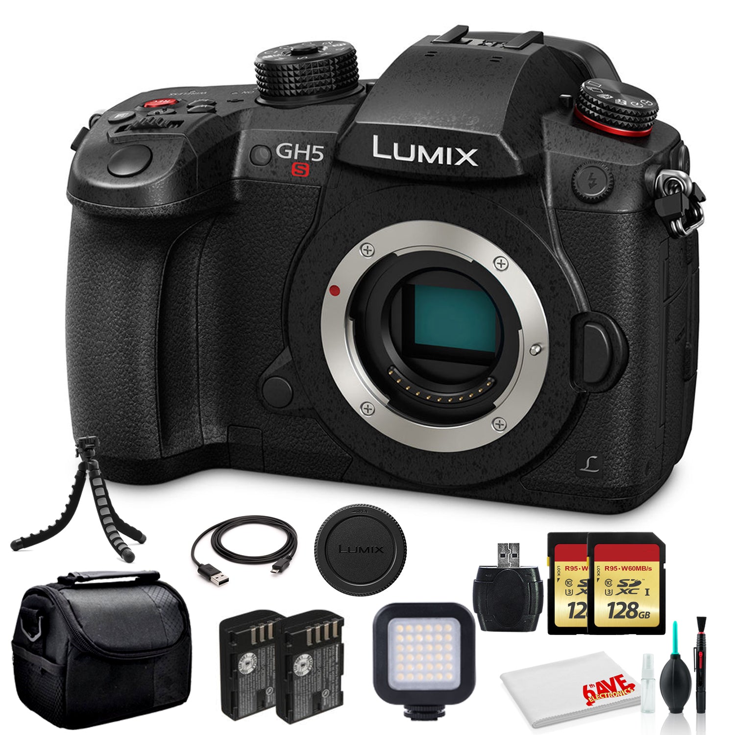 Panasonic Lumix DC-GH5S Mirrorless Digital Camera (DC-GH5S) Pro Bundle