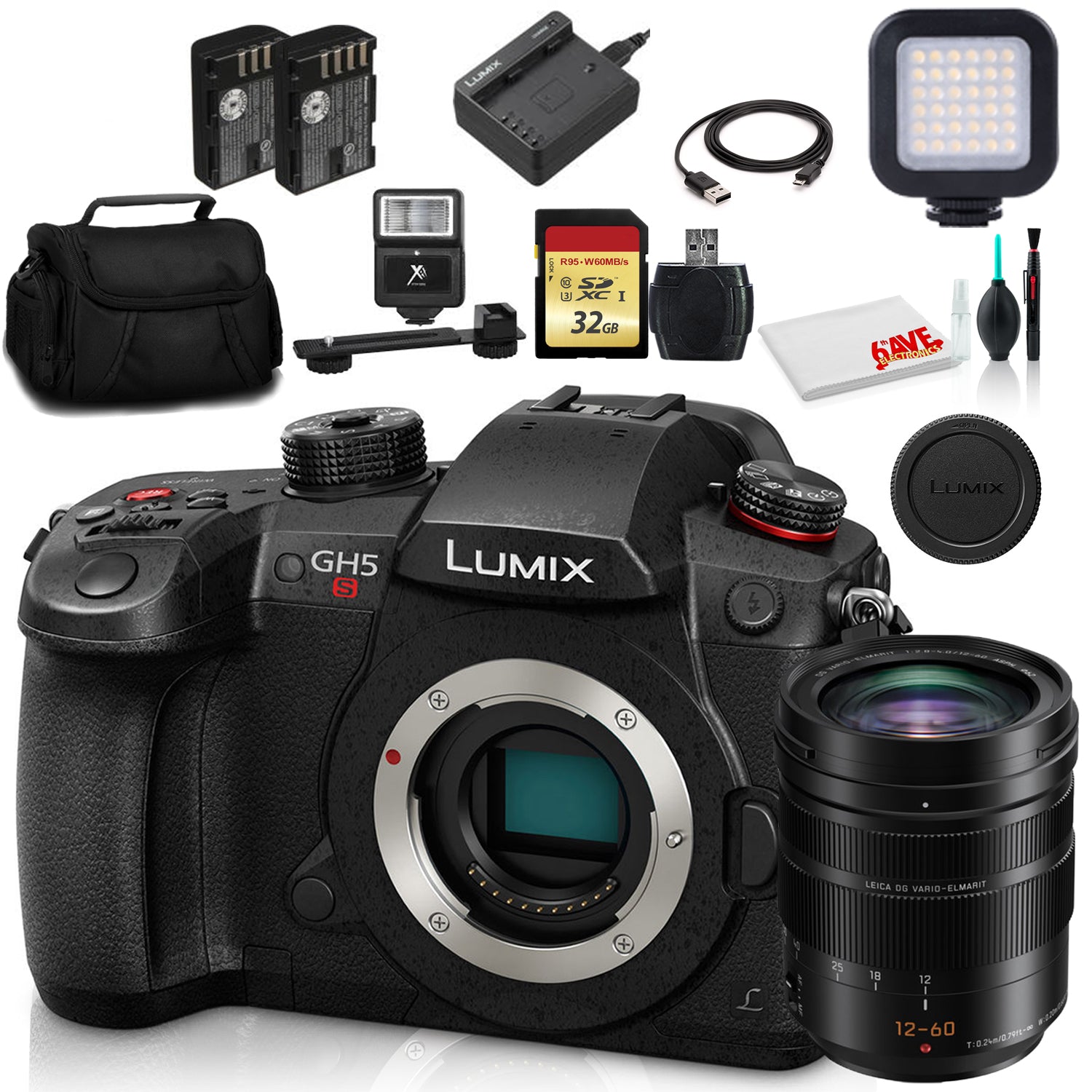 Panasonic Lumix DC-GH5S Mirrorless Digital Camera (DC-GH5S) Ultimate Bundle