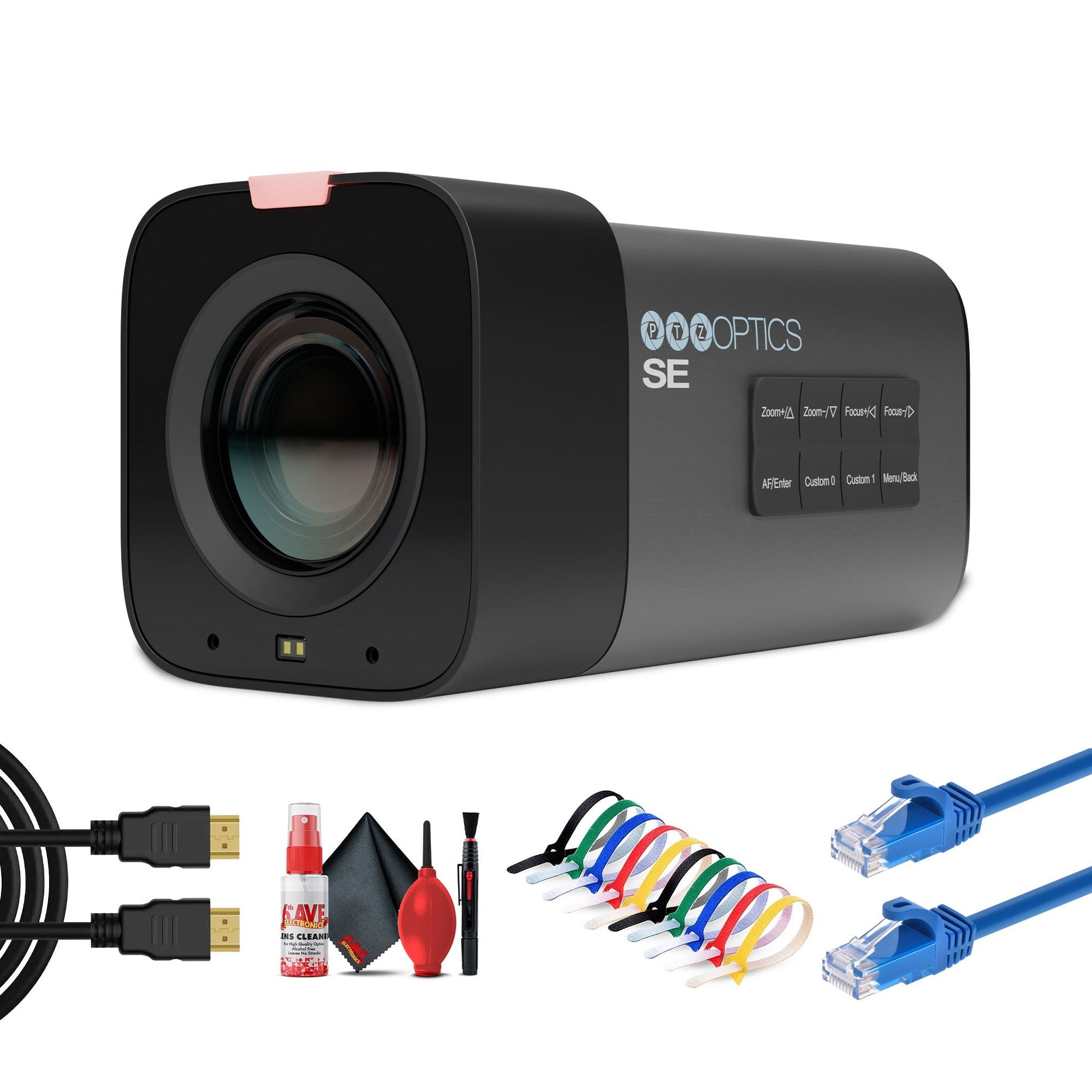 PTZOptics Studio SE Hive-Linked PTZ Camera w/ 20x Optical Zoom, HD Streaming– Gray | More