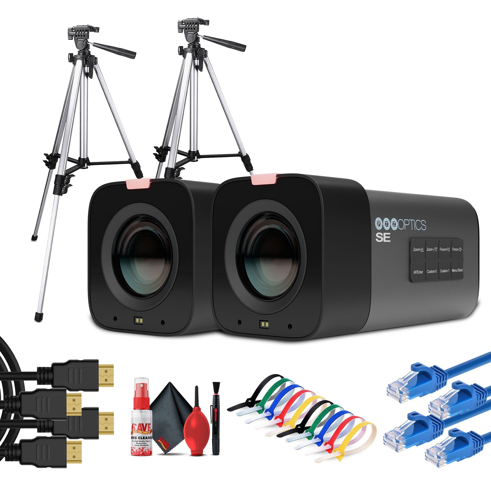 PTZOptics Studio SE Hive-Linked PTZ Camera w/ 20x Optical Zoom, HD Streaming– Gray | More