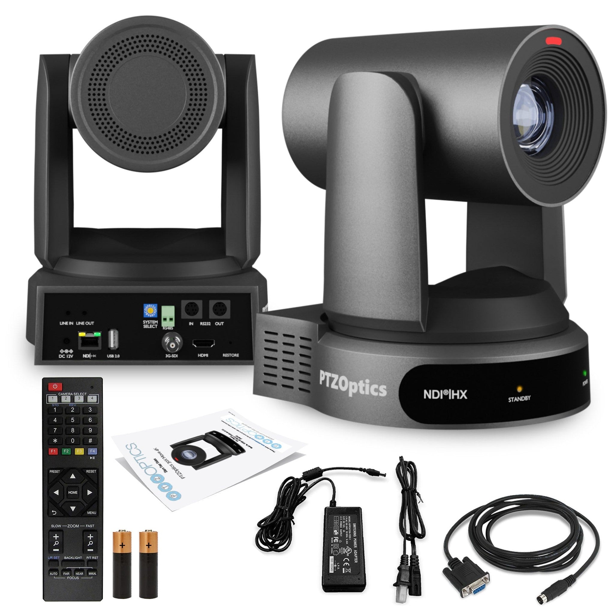 PTZOptics Move 4K PTZ Camera with 30x Zoom Gray PT30X-4K-GY-G3 PTZOptics