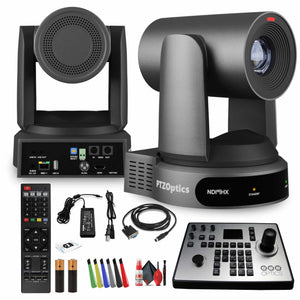 PTZOptics Move 4K PTZ Camera with 30x Zoom Gray PT30X-4K-GY-G3 + PT-JOY-G4 Controller