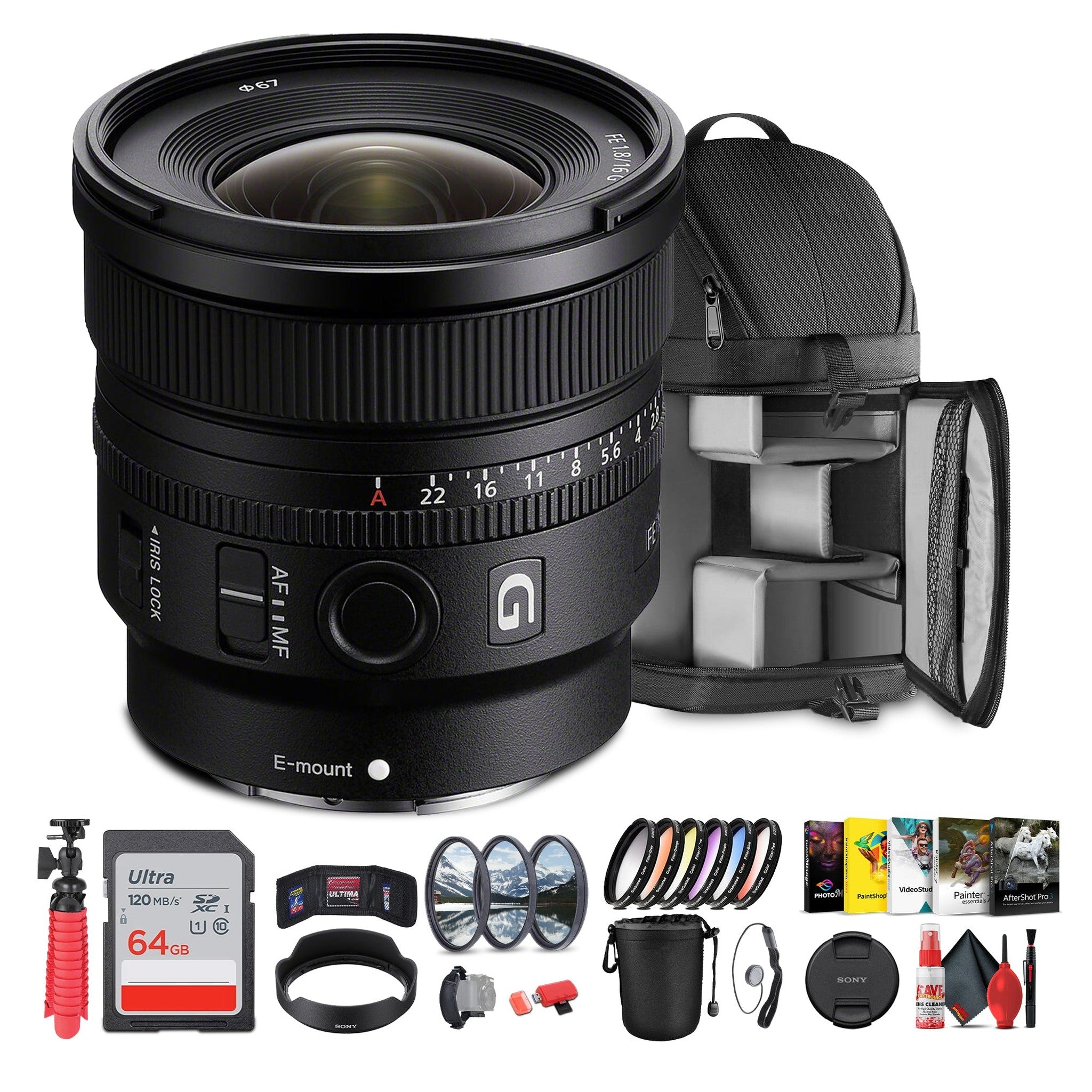 Sony FE 16mm f/1.8 G Lens Sony E | Fast, Compact & Weather-Sealed + More - Reconditioned