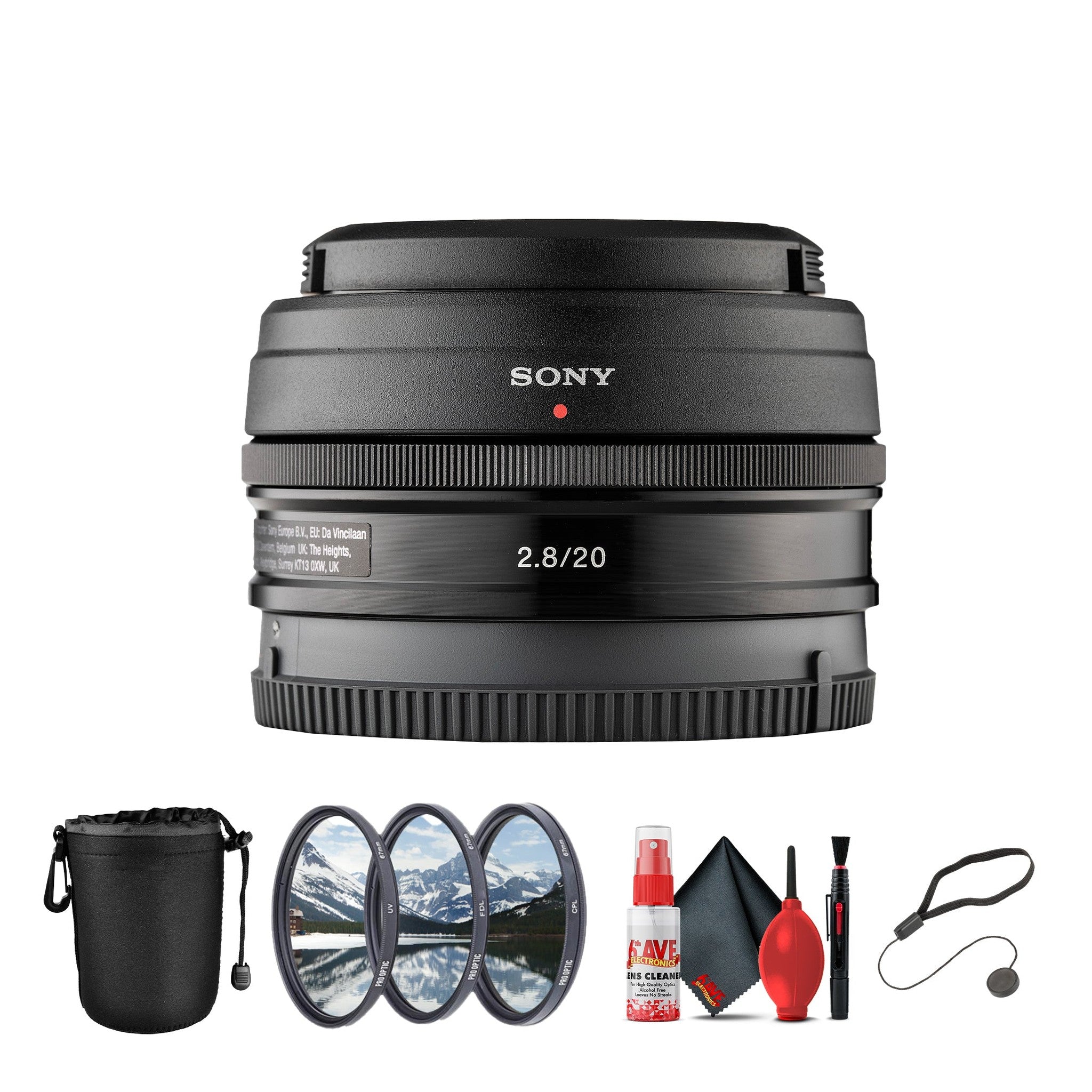 Sony E 20mm f/2.8 Pancake Prime Lens – Ultra-Compact Wide-angle, Lightweight + More