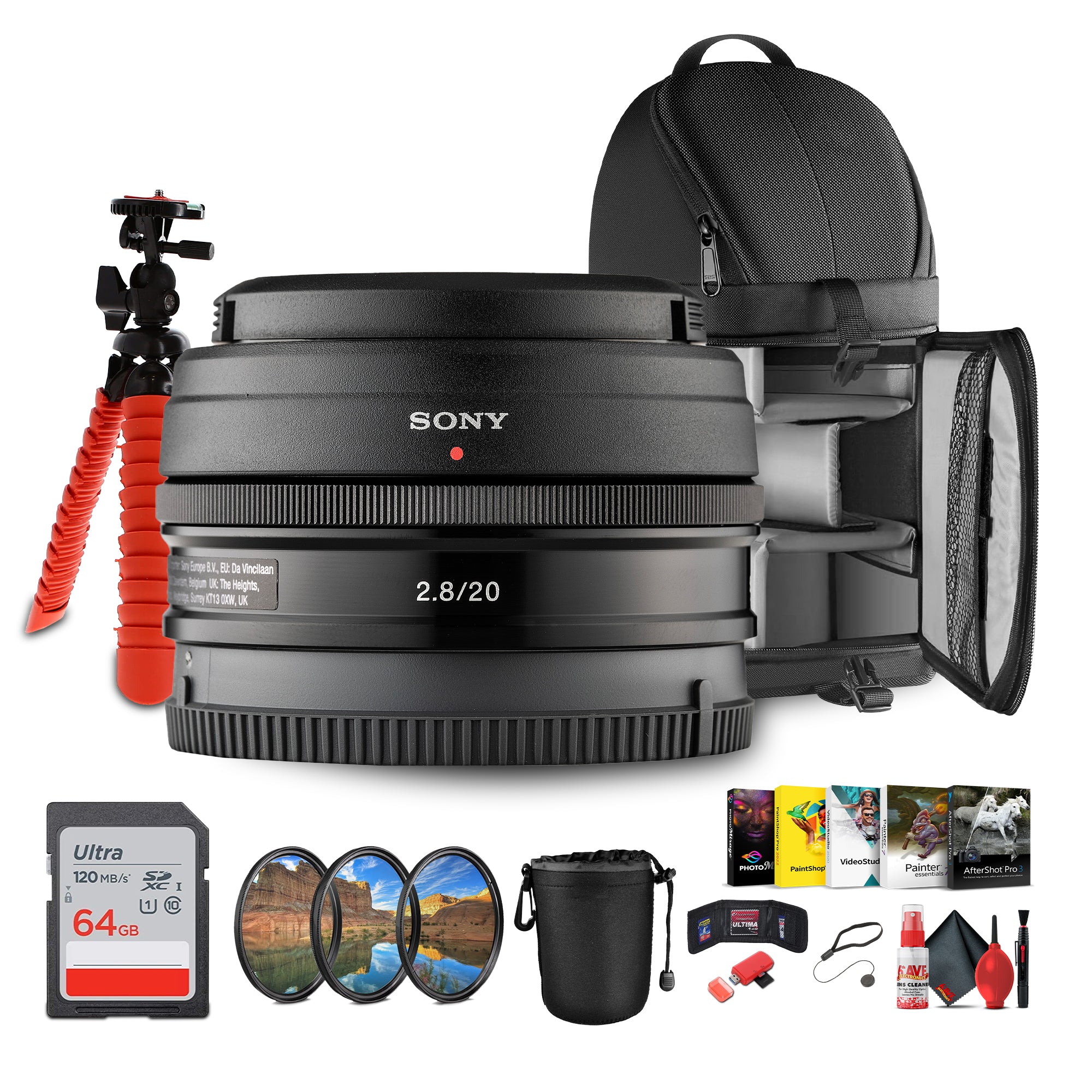 Sony E 20mm f/2.8 Pancake Prime Lens – Ultra-Compact Wide-angle, Lightweight + More
