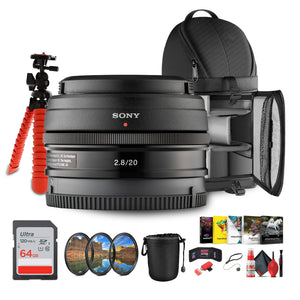 Sony E 20mm f/2.8 Pancake Prime Lens – Ultra-Compact Wide-angle, Lightweight + More