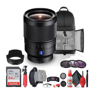 Sony Distagon T FE 35mm f/1.4 ZA Standard Lens for Mirrorless Cameras SEL35F14Z - Bundle Sony