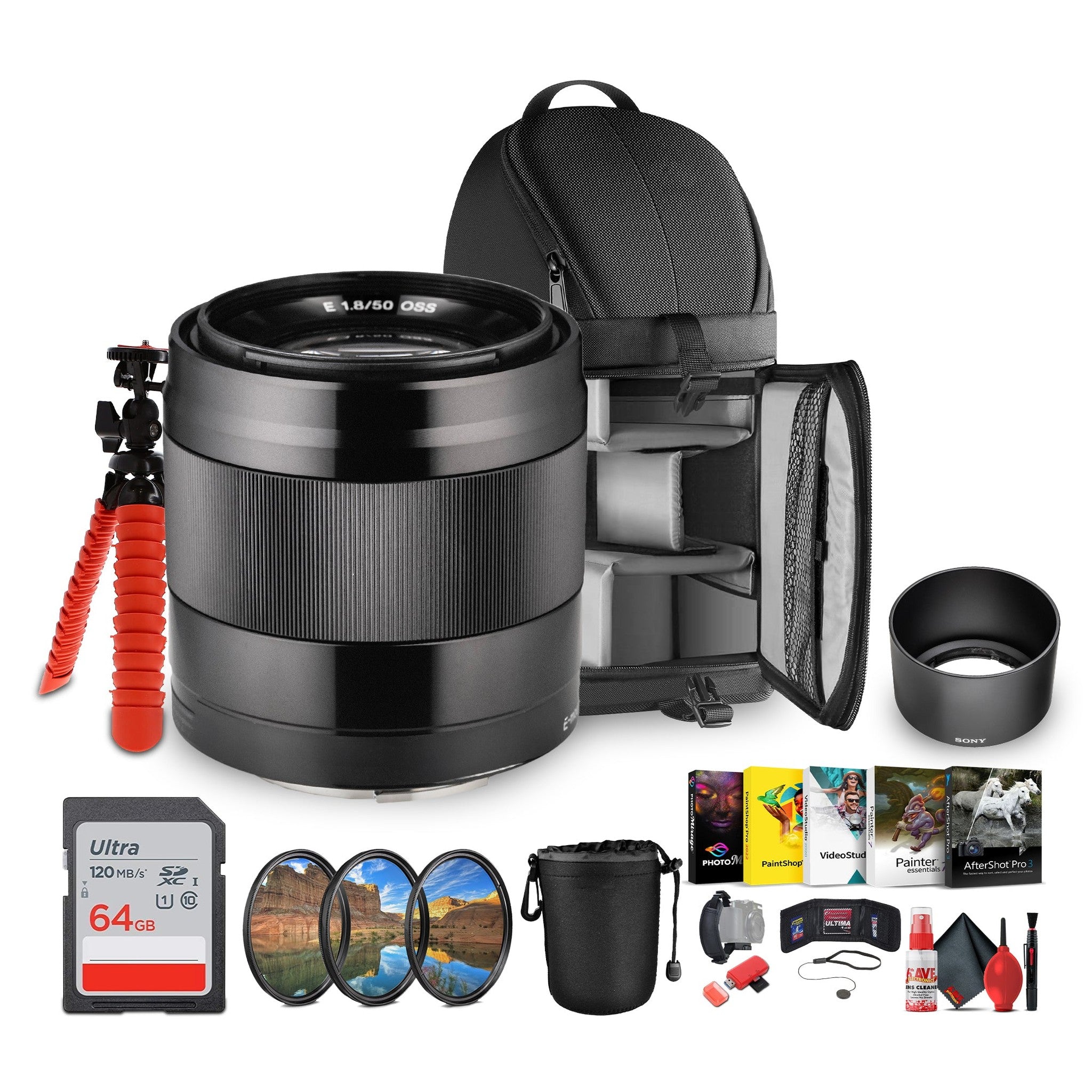 Sony E 50mm f/1.8 OSS Standard Prime Lens – Image Stabilized, Lightweight + More