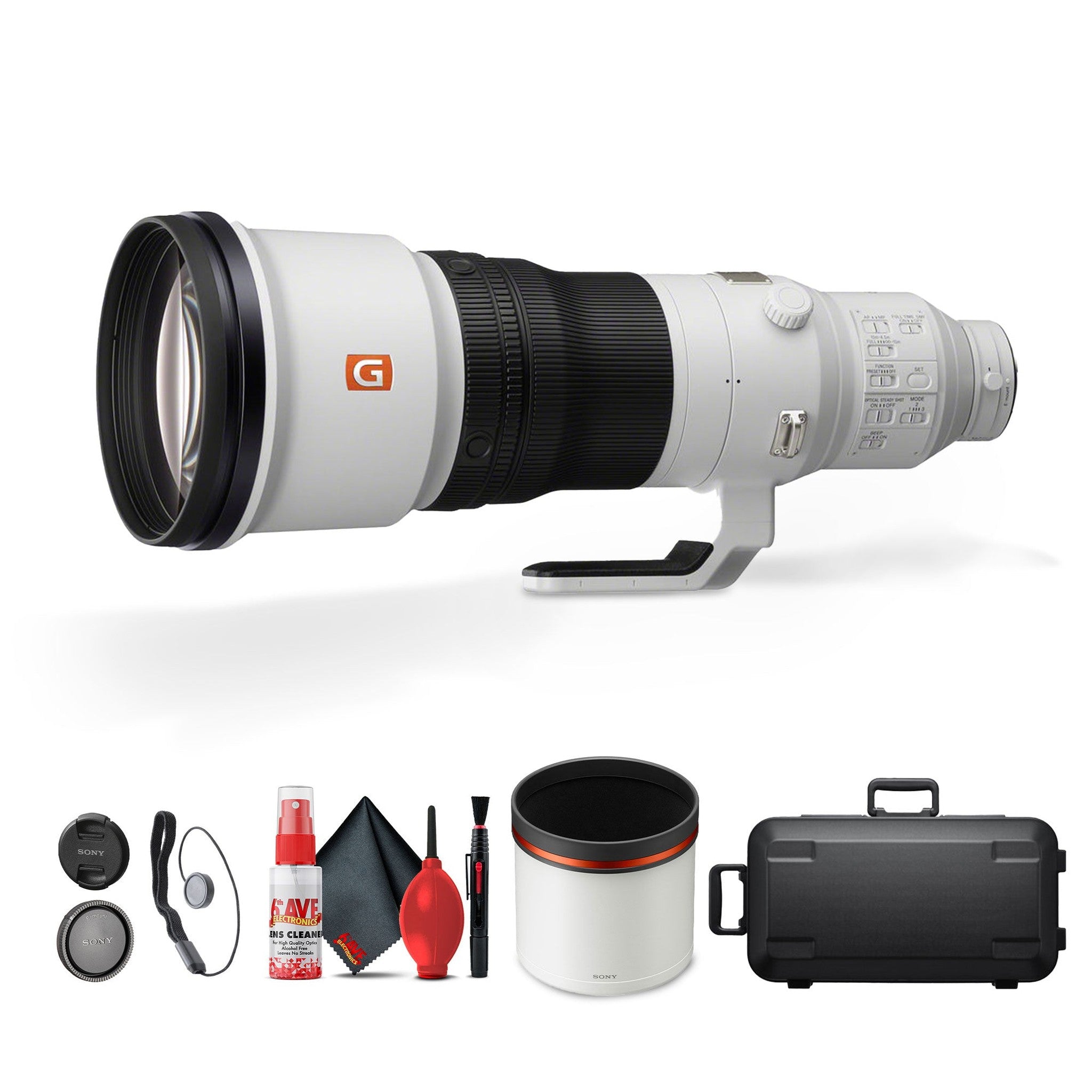 Sony FE 600mm f/4 GM OSS Super Telephoto Lens SEL600F40GM + Cap Keeper + More - Bundle