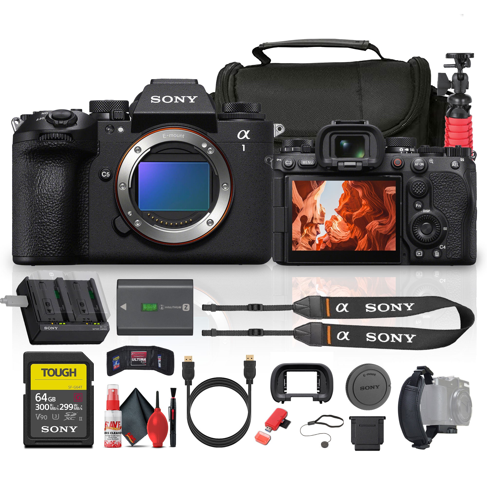 Sony Alpha a1 II Full-Frame Interchangeable Lens Mirrorless Camera Base Bundle