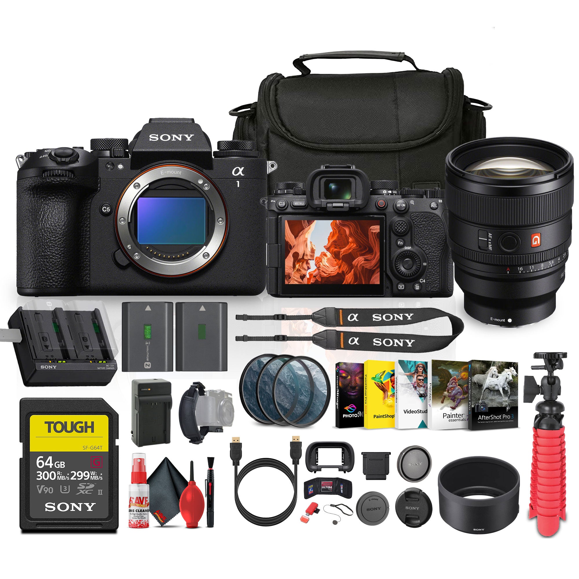Sony Alpha a1 II Full-Frame Interchangeable Lens Mirrorless Camera Pro Bundle