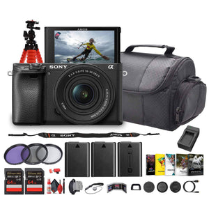 Sony a6100 Mirrorless Camera with 16-50mm f/3.5-5.6 II Lens + Photo Software - Bundle Sony