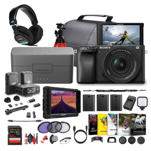 Sony a6100 Mirrorless Camera with 16-50mm f/3.5-5.6 II Lens - Bundle