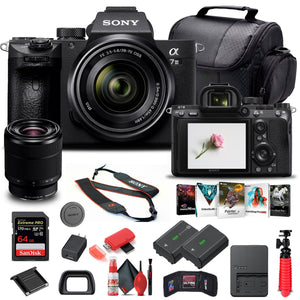 Sony Alpha a7 III Mirrorless Camera W/ 28-70mm Lens ILCE7M3K/B - Basic Bundle - Reconditioned Sony