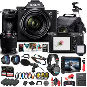 Sony Alpha a7 III Mirrorless Camera W/ 28-70mm Lens ILCE7M3K/B - Pro Bundle - Reconditioned Sony