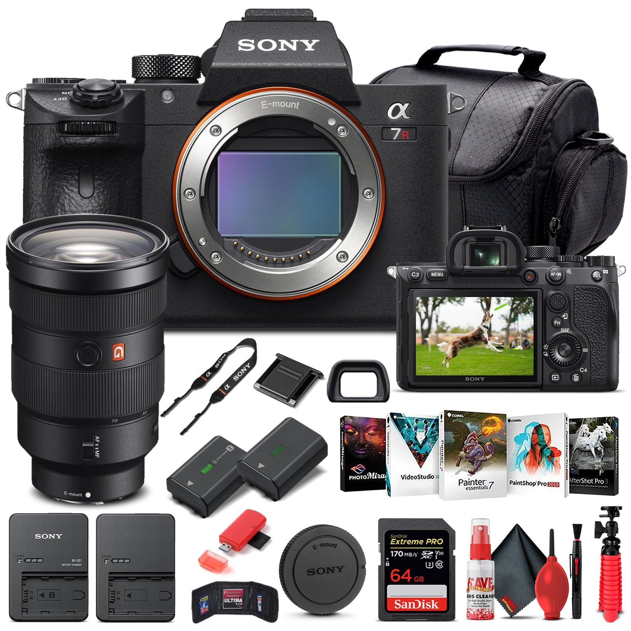 Sony Alpha a7R IV Mirrorless Camera W/ Sony FE 24-70mm Lens - Basic Bundle Sony