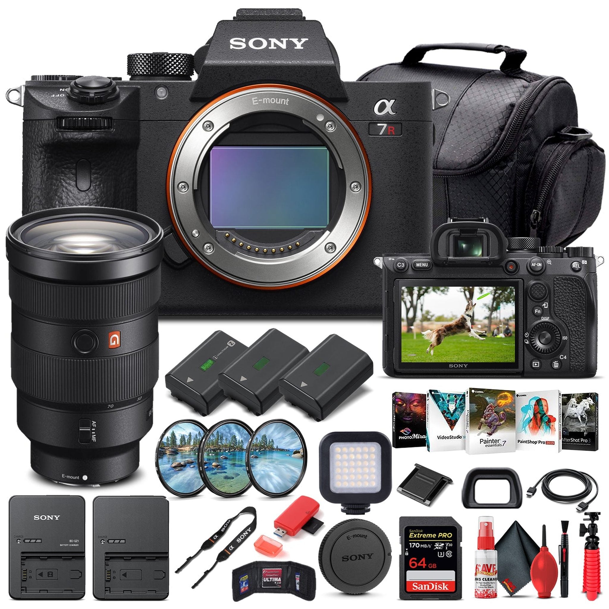 Sony Alpha a7R IV Mirrorless Camera W/ Sony FE 24-70mm Lens - Advanced Bundle Sony