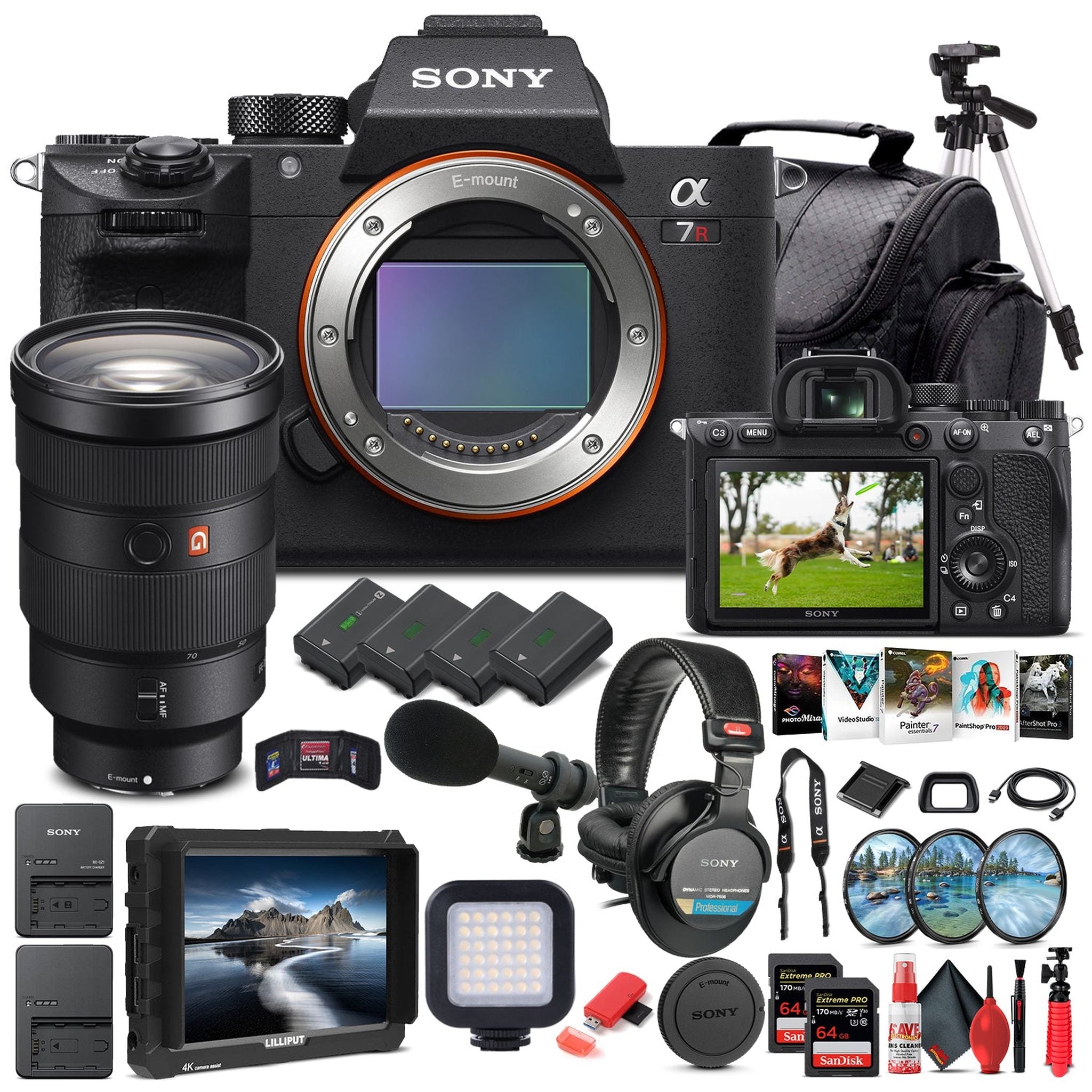 Sony Alpha a7R IV Mirrorless Camera W/ Sony FE 24-70mm Lens - Pro Bundle Sony