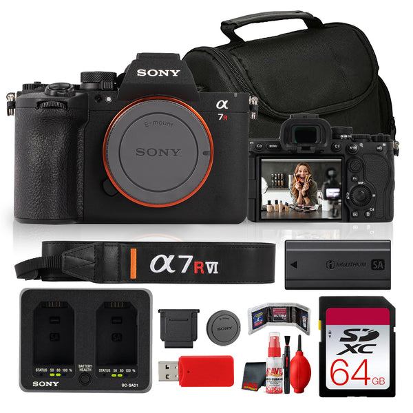 Sony Alpha a7R VI Mirrorless Camera (ILCE-7RM6/B) Premium Full Frame Camera  + More