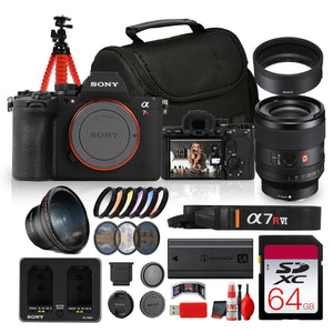 Sony Alpha a7R VI Mirrorless Camera ILCE-7RM6/B Premium Full Frame Camera Advanced Bundle
