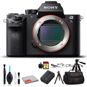 Sony Alpha a7S II Mirrorless Camera ILCE7SM2/B With Soft Bag, Tripod, Additional Battery, 64GB Memory Card, Card Reader , Plus Essential Accessories