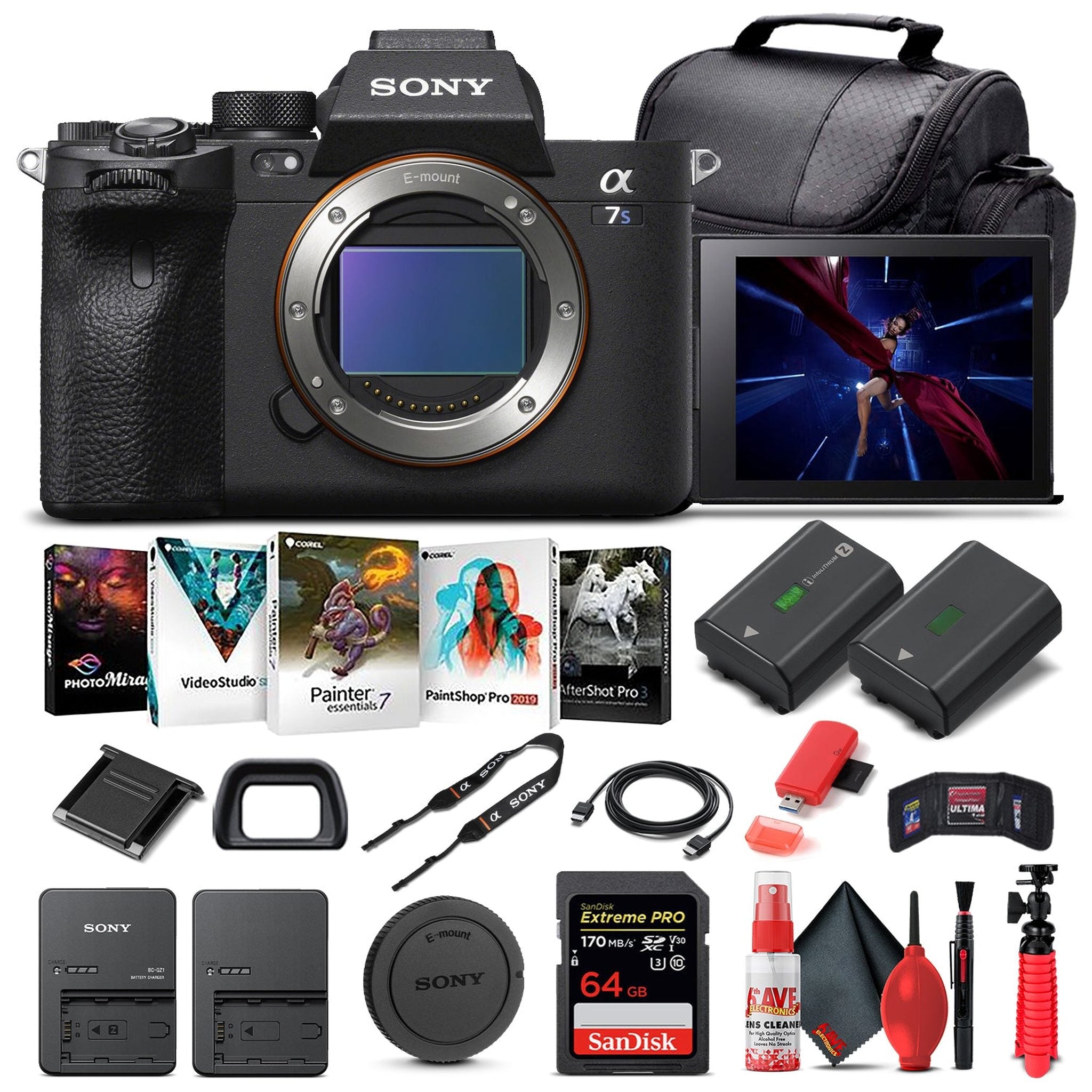 Sony Alpha a7S III Mirrorless Camera Body Only ILCE7SM3/B - Basic Bundle