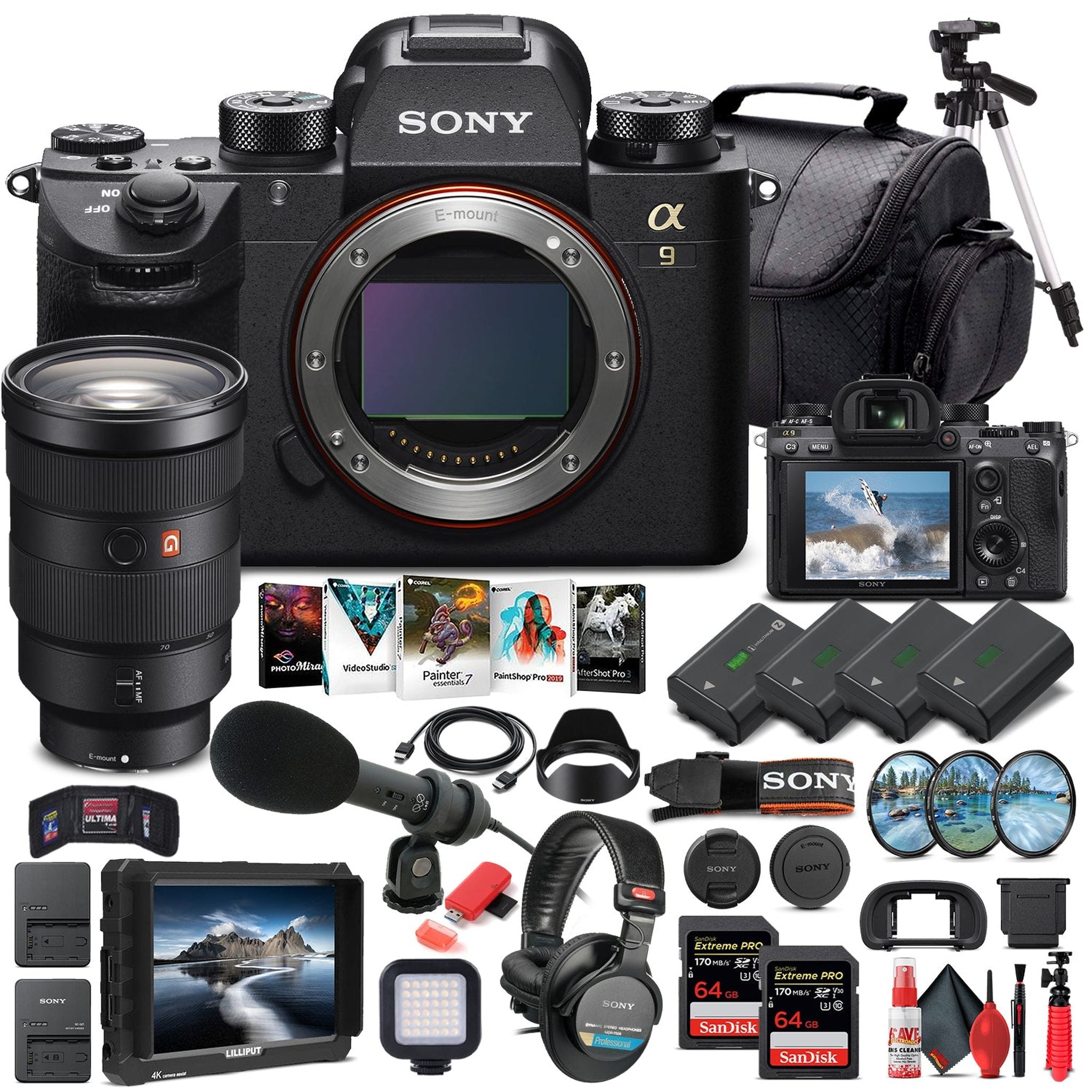 Sony Alpha a9 II Mirrorless Camera W/ Sony FE 24-70mm Lens - Pro Bundle Sony