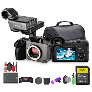 Sony FX2 Cinema Camera Kit w/ XLR Handle – Dual XLR Audio, Full-Frame 4K + More