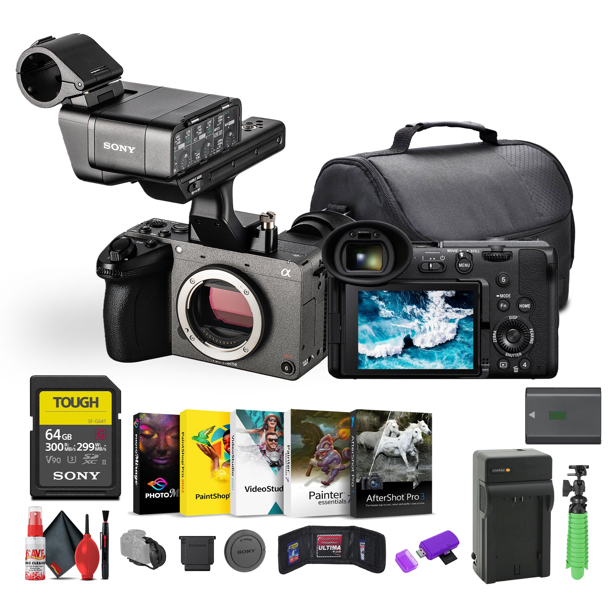 Sony FX2 Cinema Camera Kit w/ XLR Handle – Dual XLR Audio, Full-Frame 4K + More