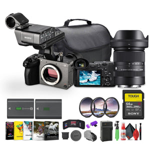 Sony FX2 Cinema Camera Kit w/ XLR Handle – Dual XLR Audio, Full-Frame 4K + More