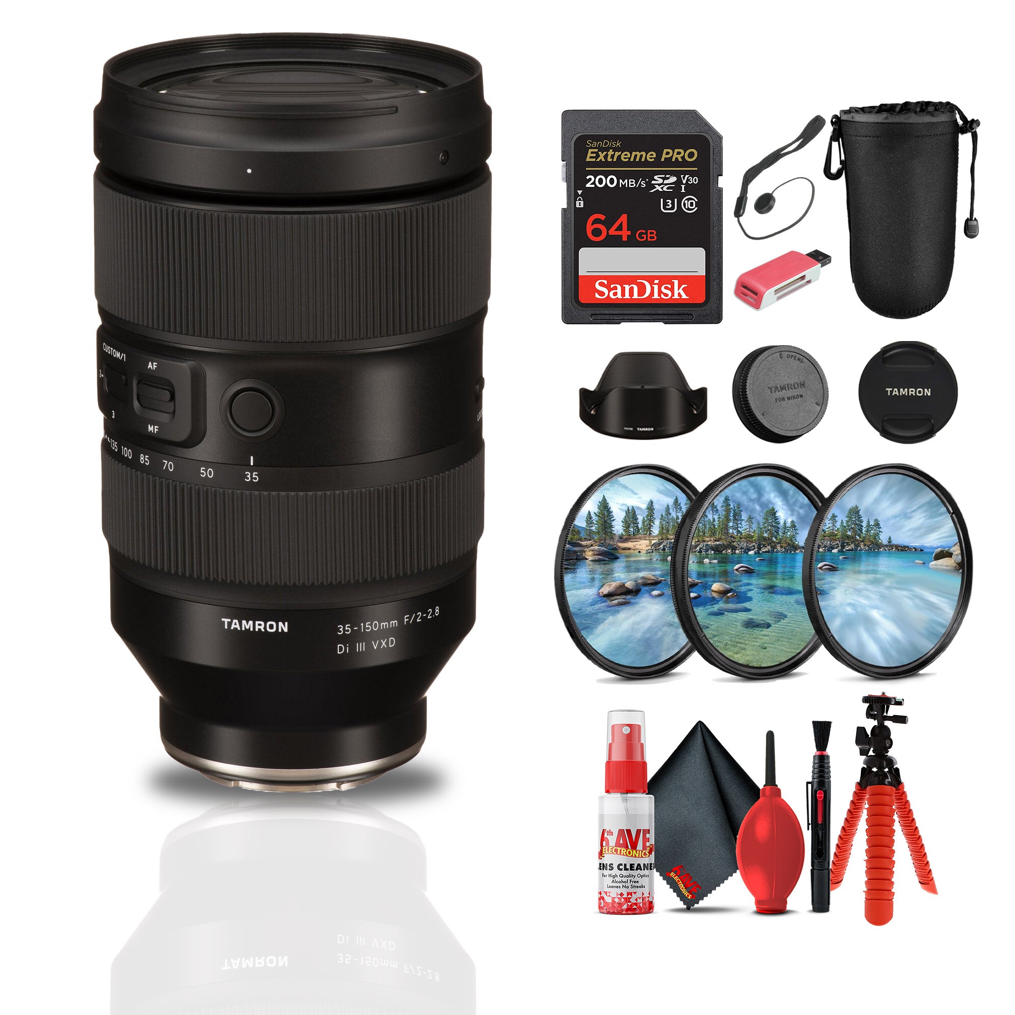 Tamron 35-150mm f/2-2.8 Di III VXD Lens (Nikon Z) (AFA058Z-700) Bundle