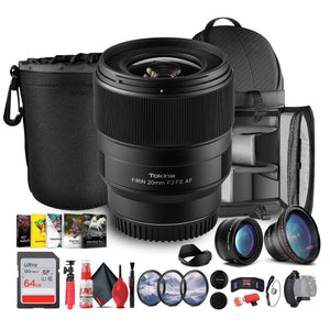 Tokina FiRIN 20mm f/2 FE AF Lens | Sony E-Mount, Wide-Angle, Metal Build - Bundle
