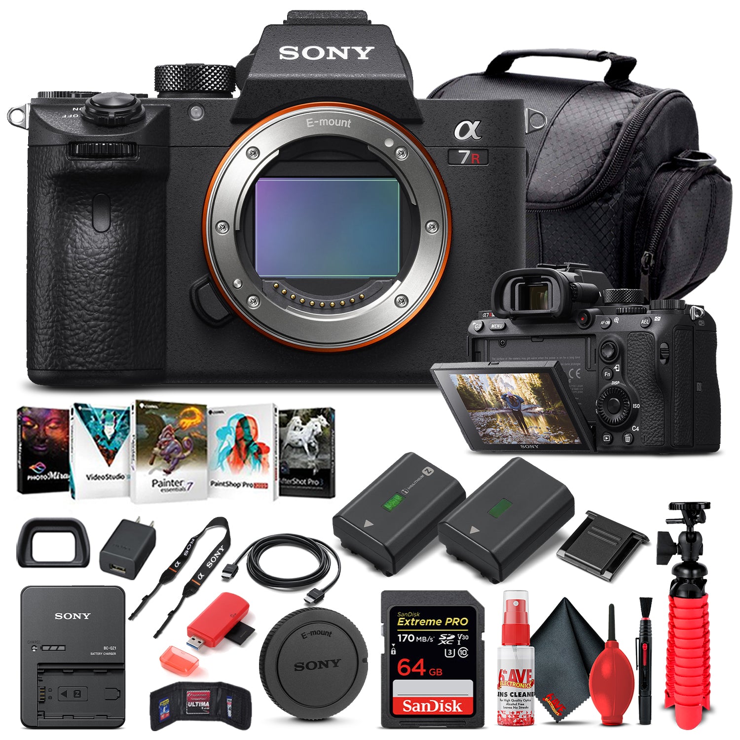 Sony Alpha a7R III Mirrorless Camera Body Only ILCE7RM3/B - Basic Bundle