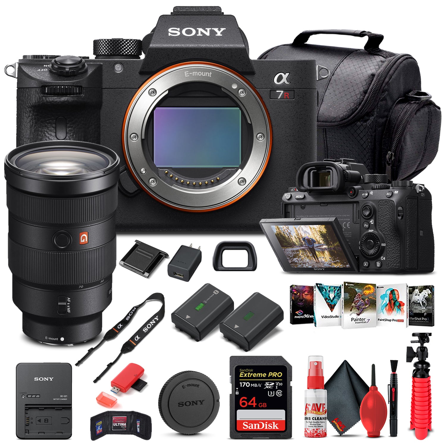 Sony Alpha a7R III Mirrorless Camera W/ Sony FE 24-70mm Lens - Basic Bundle