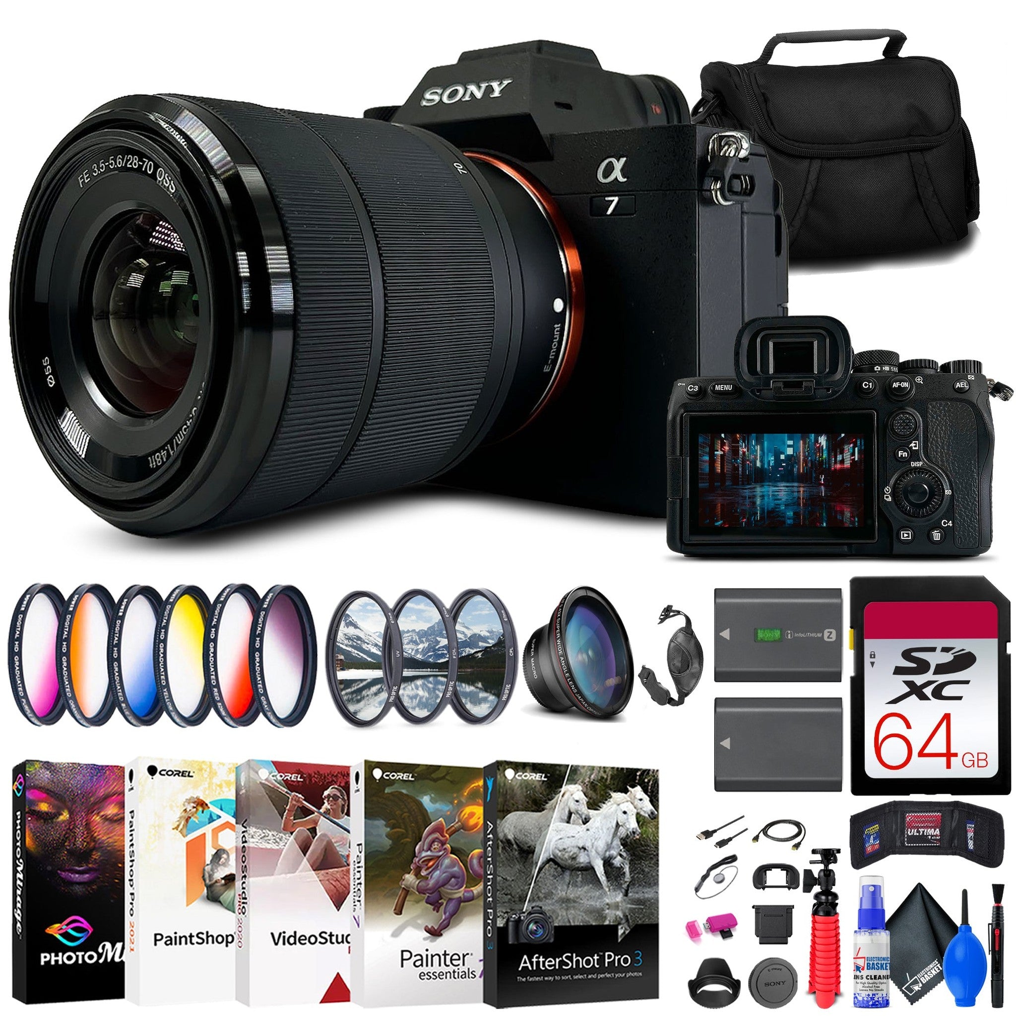 Sony a7R IVA Mirrorless Camera + 64GB Card + Bag + Card Reader + More