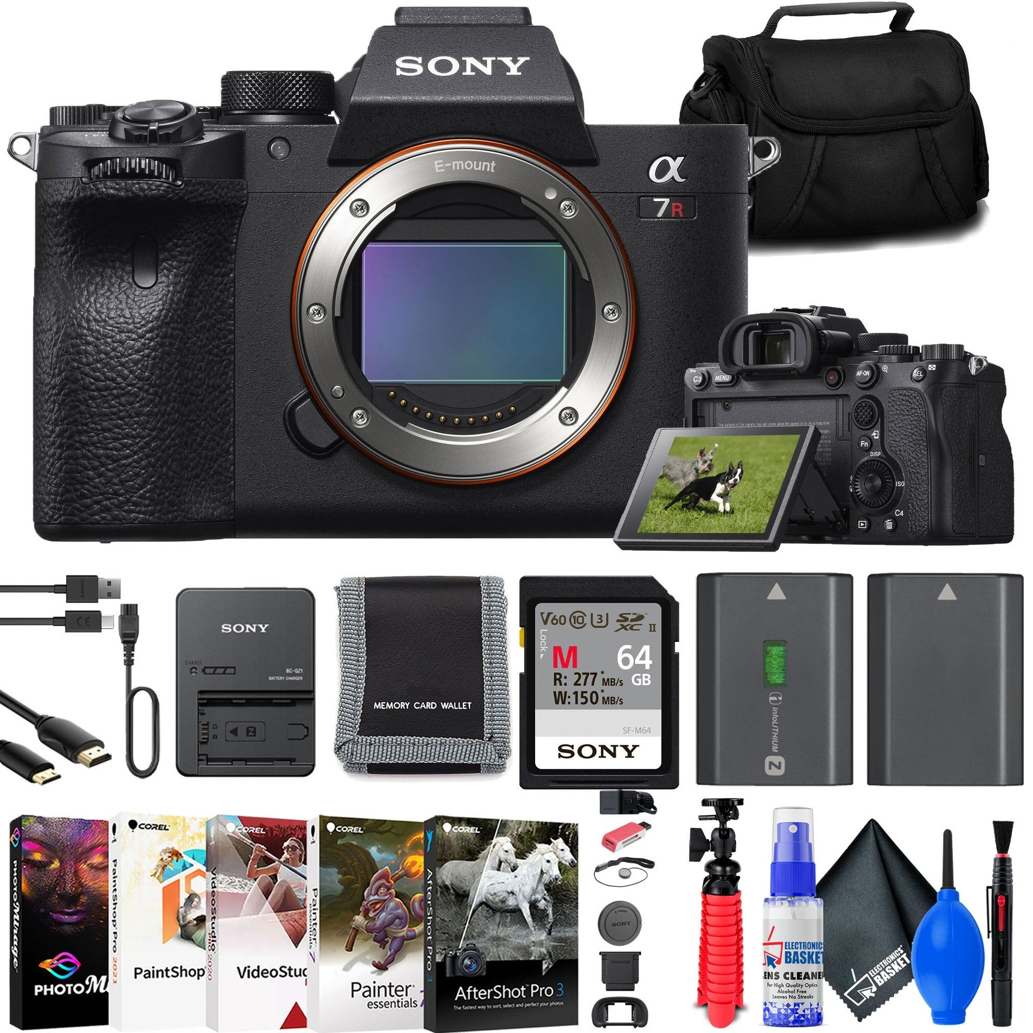 Sony a7R IVA Mirrorless Camera + 64GB Card + Bag + NP-FZ100 Battery + More Sony