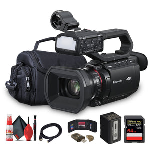 Panasonic AG-CX20 4K Professional Compact Camcorder with Rich Connectivity + 64GB Card + More Panasonic